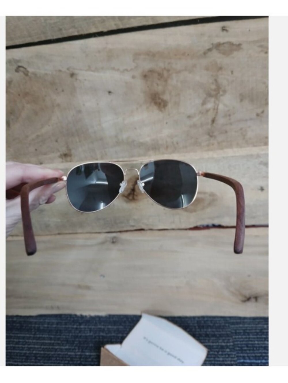 Joycoast Night Rider wooden Aviator Sunglasses Unisex w/ Case polarized UV-400 - Picture 5 of 7